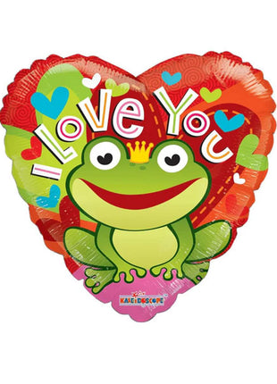 18in ConverUSA I Love You Frog Balloon