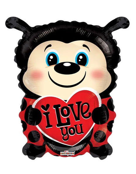 18in ConverUSA I Love You Lady Bug Shape Balloon