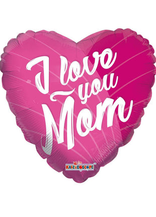 18in ConverUSA I Love You Mom Pink Balloon