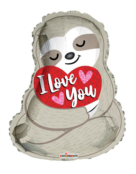 18in ConverUSA  I Love You Sloth Balloon