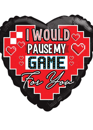 18in ConverUSA I Would Pause My Game For You Balloon