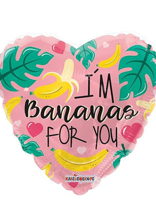 18in ConverUSA I'm Bananas For You Heart Balloon