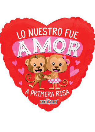 18in ConverUSA Lo Nuestro Fue Amor A Primera Risa Balloon