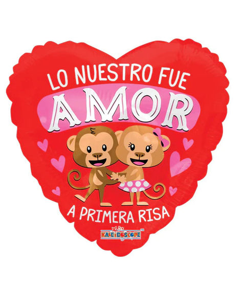 18in ConverUSA Lo Nuestro Fue Amor A Primera Risa Balloon