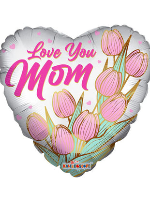 18in ConverUSA Love You Mom Tulips Balloon