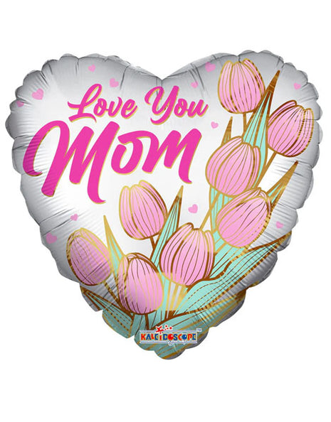 18in ConverUSA Love You Mom Tulips Balloon