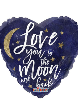 18in ConverUSA Love You To The Moon Holographic Balloon
