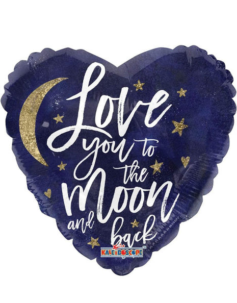 18in ConverUSA Love You To The Moon Holographic Balloon