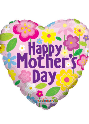 18in ConverUSA Mother's Day Flowers Heart Balloon