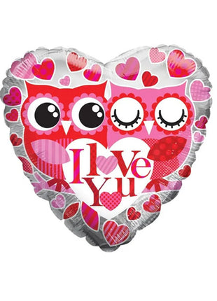 18in ConverUSA Owls I Love You Balloon