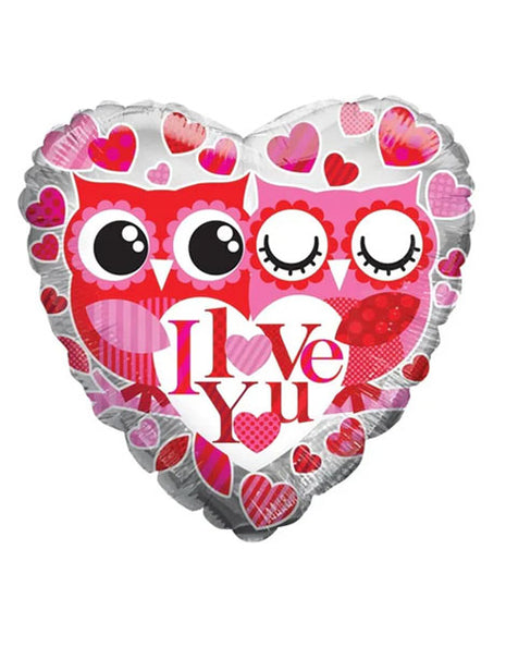 18in ConverUSA Owls I Love You Balloon
