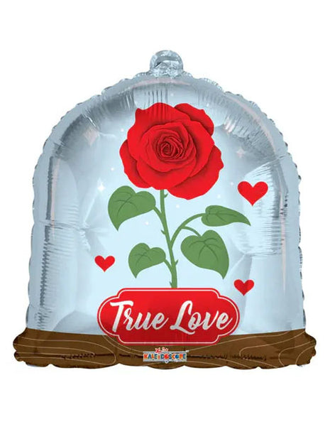 18in ConverUSA True Love Rose In Glass Balloon