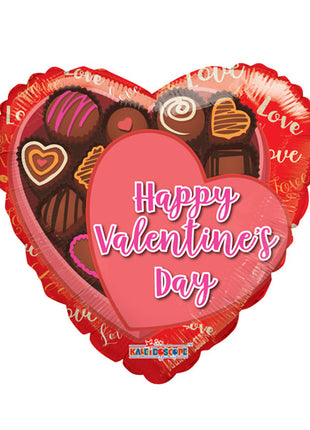 18in ConverUSA Valentine's Chocolate Box Heart Balloon
