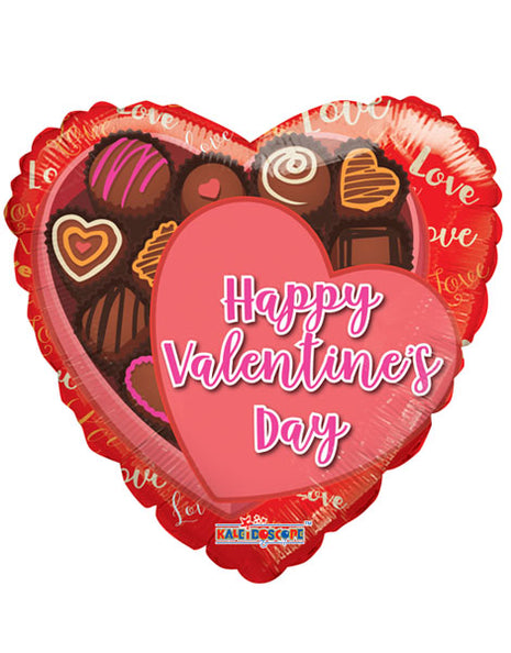 18in ConverUSA Valentine's Chocolate Box Heart Balloon