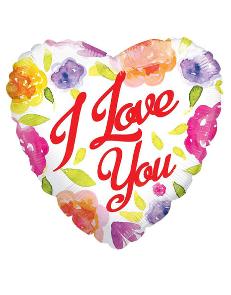 18in ConverUSA Watercolor Love Roses Balloon