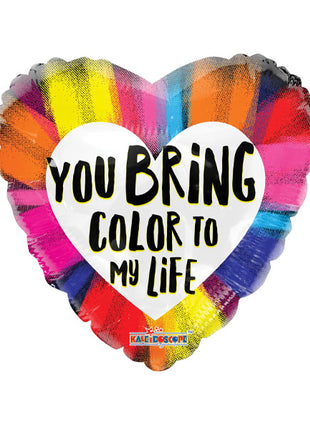18in ConverUSA You Bring Color To My Life Balloon