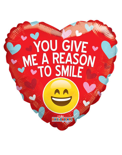 18in ConverUSA You Give Me A Reason To Smile Balloon