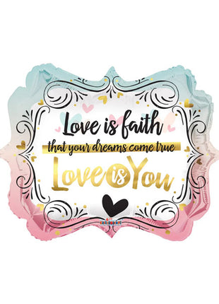 18in ConverUSA Love is You Marquee Balloon