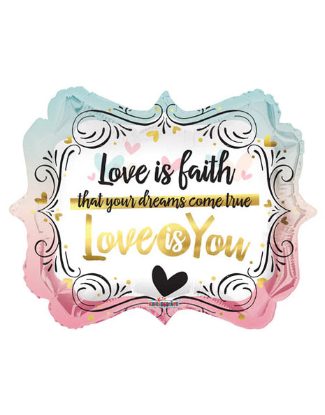 18in ConverUSA Love is You Marquee Balloon