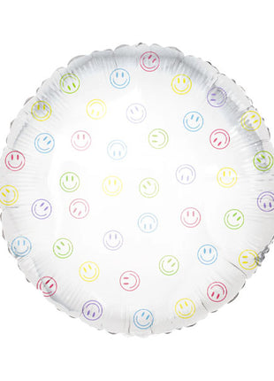 18in Many Happy Smiley Face Balloon