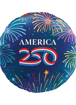 18in NovaLoons America250 Fireworks Balloon