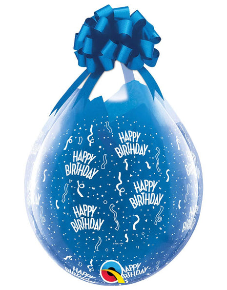 18in Qualatex Brithday A Round Clear Balloon 25ct