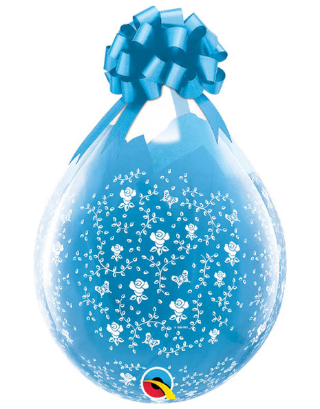 18in Qualatex Flowers-A-Round Clear Balloon