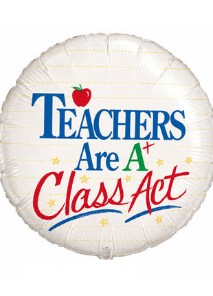 18in Qualatex Tachers Are A+ Class Act Balloon