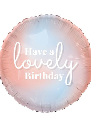 18in Tuftex Lovely Birthday! Balloon