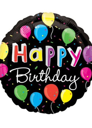 18in Value Plus Bright Birthday Balloons Balloon