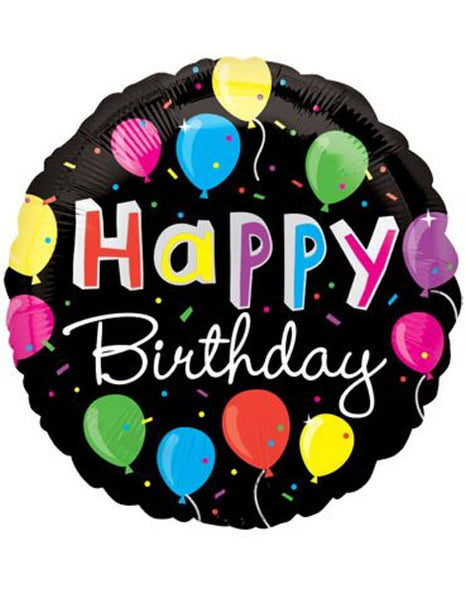 18in Value Plus Bright Birthday Balloons Balloon