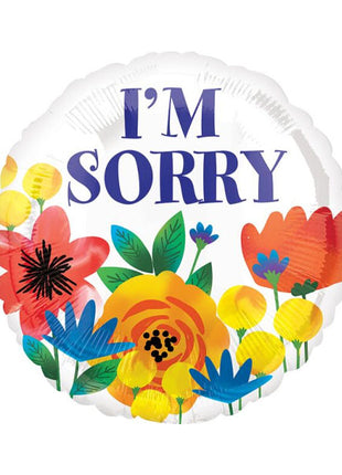 18in Value Plus I'm Sorry Floral Balloon