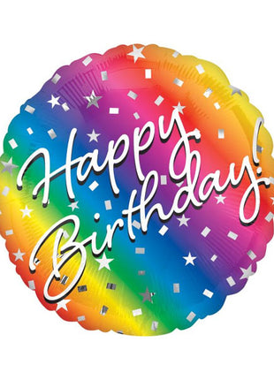 18in Value Plus Ombre Birthday Balloon