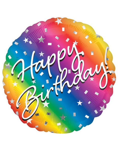 18in Value Plus Ombre Birthday Balloon