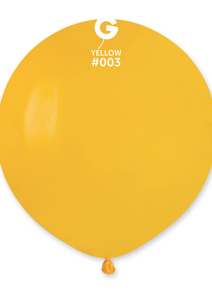 19in Gemar Standard Yellow Balloons 25ct #003 - Joker Party Supply
