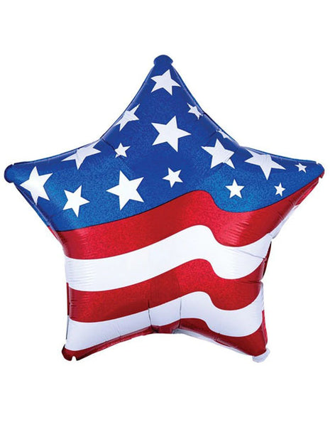 18in Anagram Patriotic Star Balloon