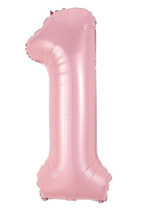 40in Joker Party Pink Number 1 Balloon - Joker Party Supply