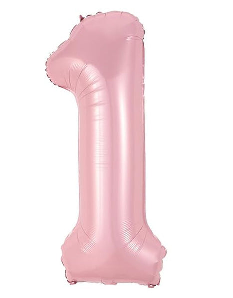 40in Joker Party Pink Number 1 Balloon - Joker Party Supply