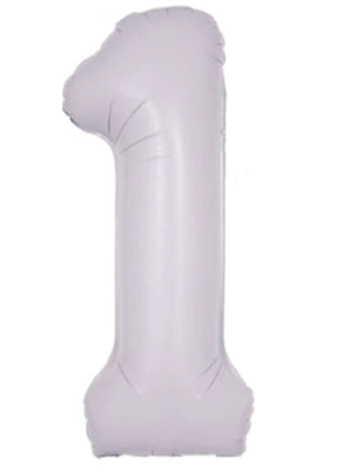 34in DecoChamp Lilac Number 1 Balloon - Joker Party Supply