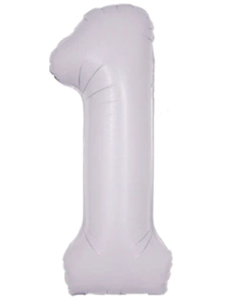34in DecoChamp Lilac Number 1 Balloon - Joker Party Supply