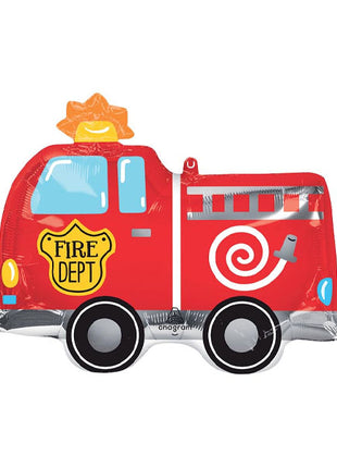 20in Anagram Fire Truck Balloon