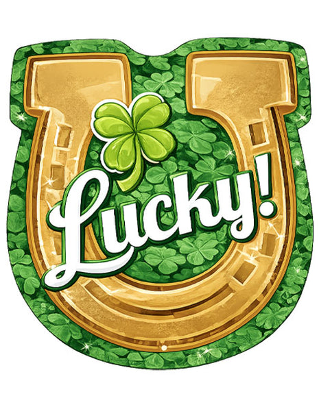 21in Anagram Lucky Horseshoe Balloon