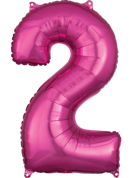 34in Anagram Pink Number 2 - Joker Party Supply