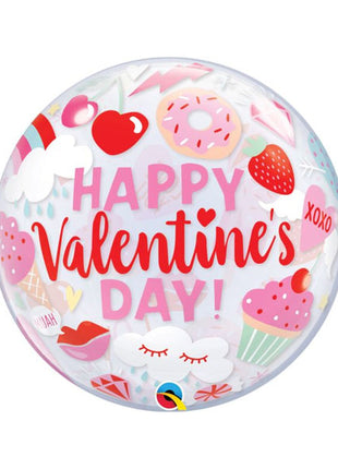 22in Qualatex Everthing Valentines Bubble Balloon