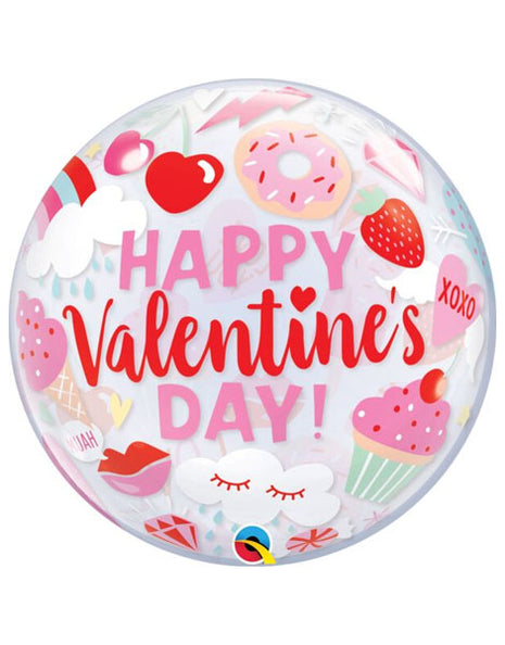 22in Qualatex Everthing Valentines Bubble Balloon