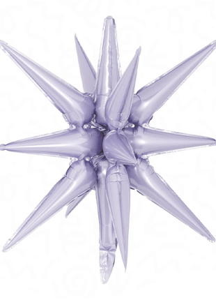 22in DecoChamp Lilac Starburst Balloon - Joker Party Supply