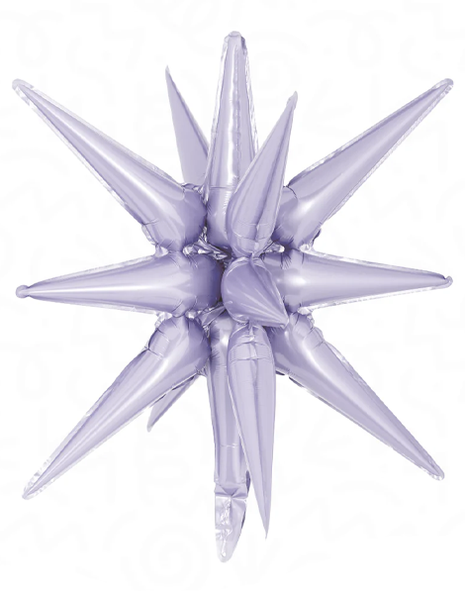 22in DecoChamp Lilac Starburst Balloon - Joker Party Supply