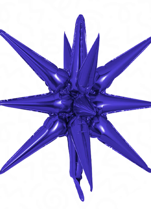 22in DecoChamp Purple Starburst Balloon - Joker Party Supply