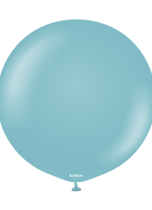 36in Kalisan Retro Blue Glass 2Ct - Joker Party Supply