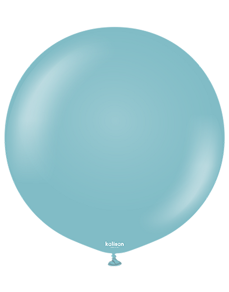 36in Kalisan Retro Blue Glass 2Ct - Joker Party Supply